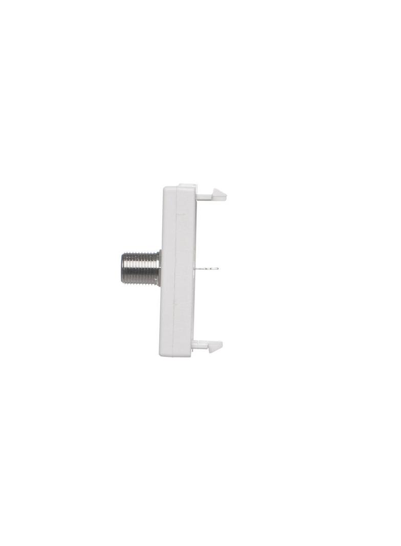 Simon Connect Płytka K45/2 gn. SAT (F) żeńskie 225x45mm+wkład czysta biel