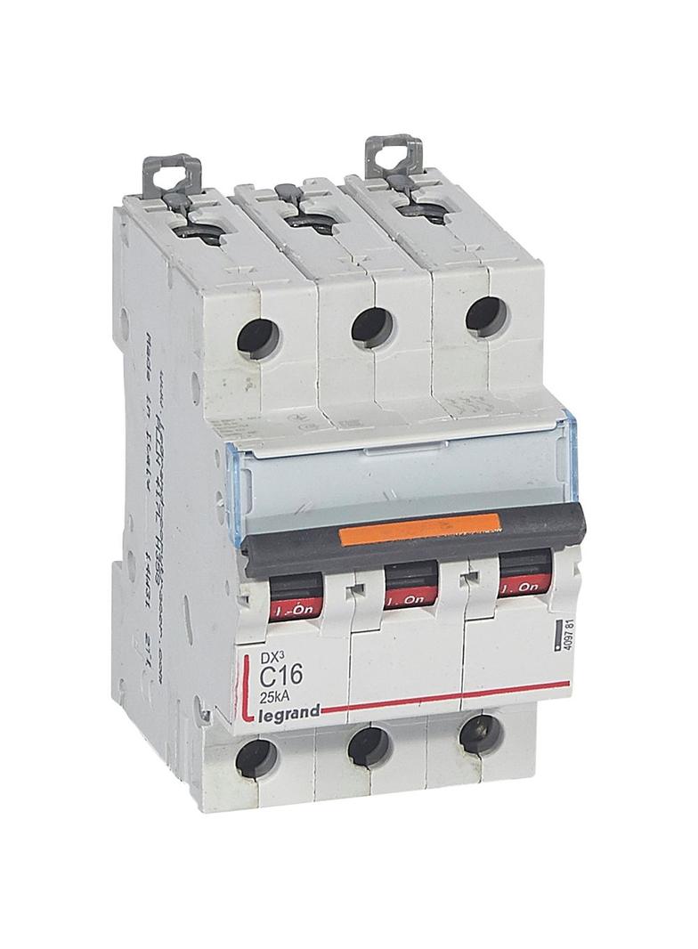 Wyłącznik Nadprądowy S323 C16 3P 16A 25Ka DX3 409781 LEGRAND