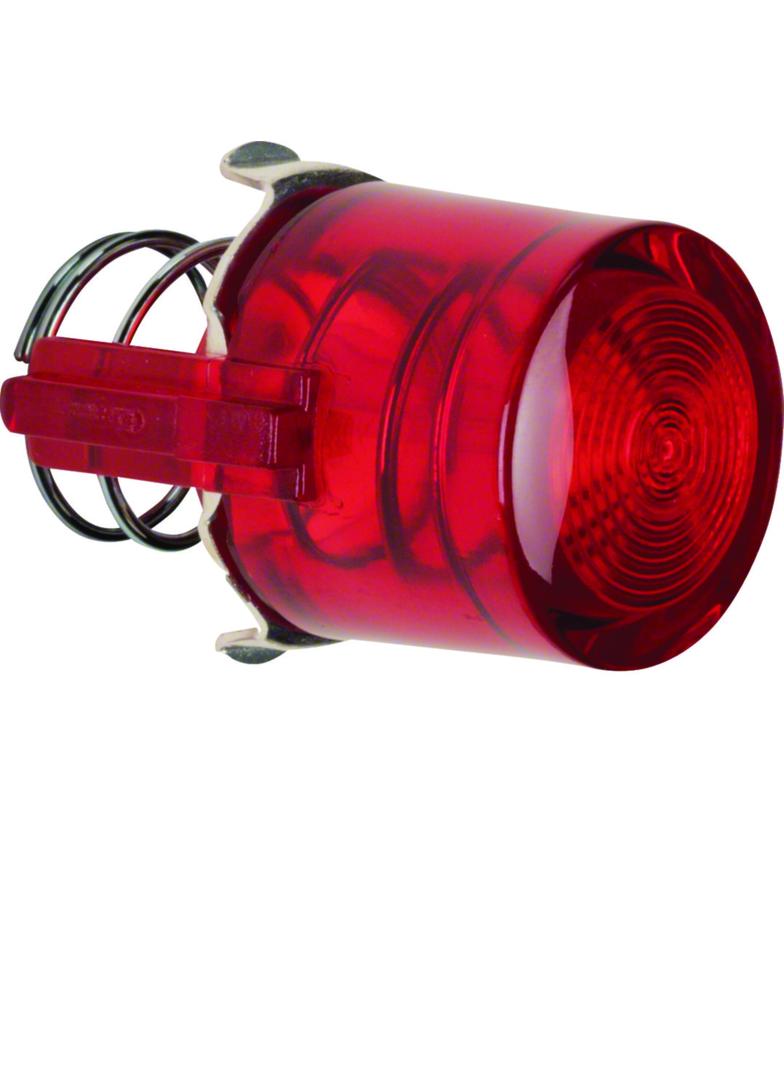 BERKER Serie 1930/Glas Przycisk do łącznika i sygnalizatora E10 czerwony przezroczysty 1229 HAGER