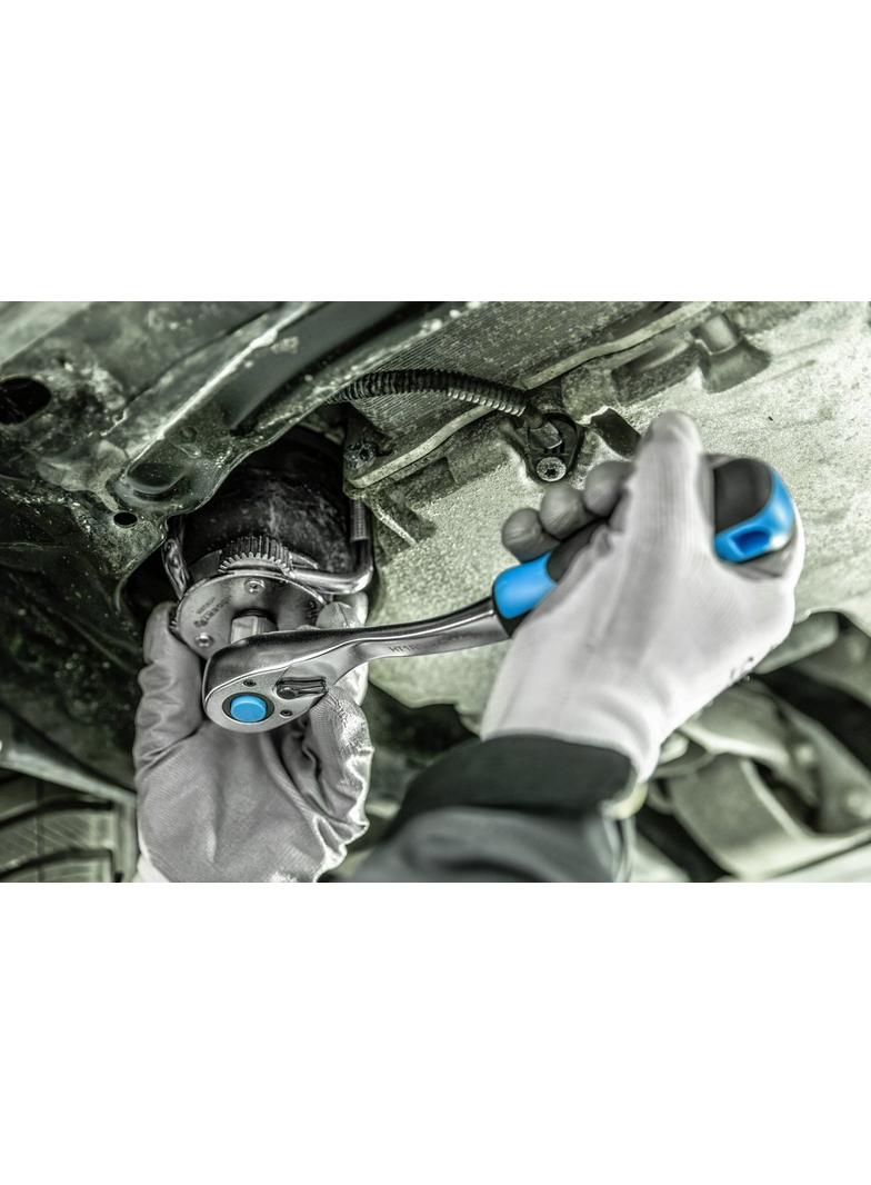 Grzechotka 1/2", 72T, ze stali CrV, z szybkim mocowaniem