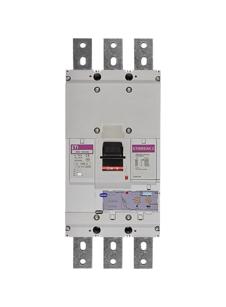 Wyłącznik mocy 70kA wyzw. elektroniczny EB2 1250/3E 1250A 3P 004672240 ETI