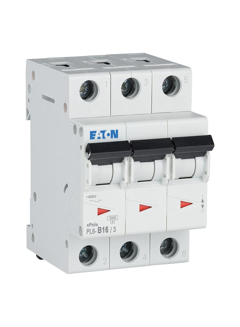 PL6-B16/3 Wyłącznik nadprądowy 6kA B16A 3P 286589 EATON