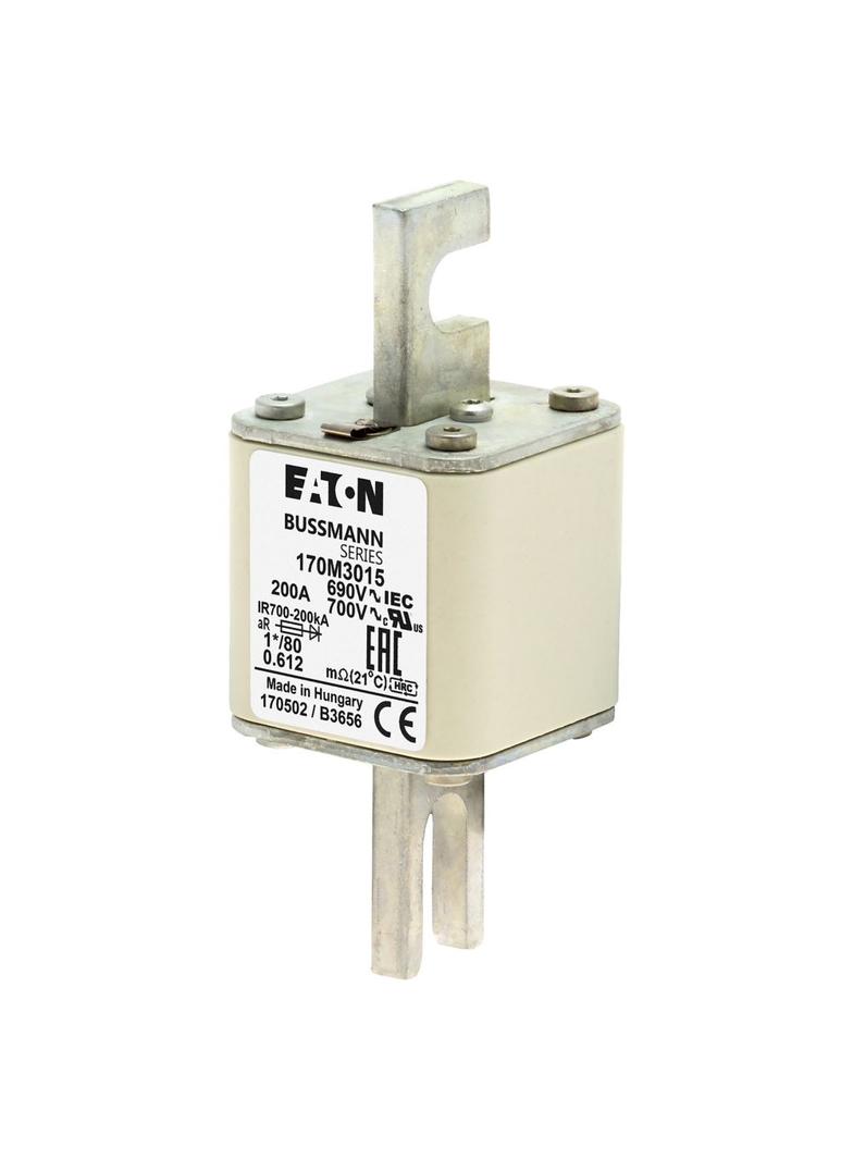 200A 690V 1*/80 aR INDICATOR FUSE Wkładka szybka 200A AC 690V compact DIN 1 45x45x104 mm, 170M3015 E
