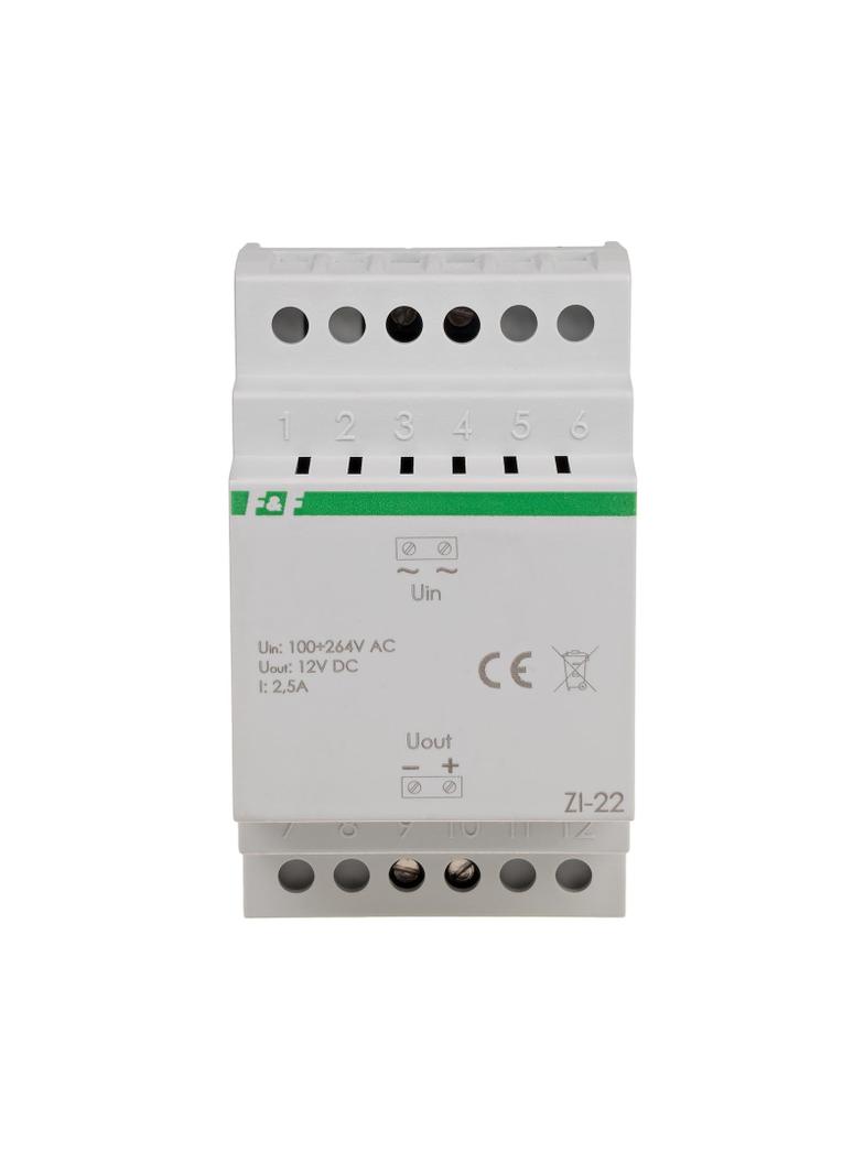 Zasilacz impulsowy 12V DC 2,5A ZI-22 F&F
