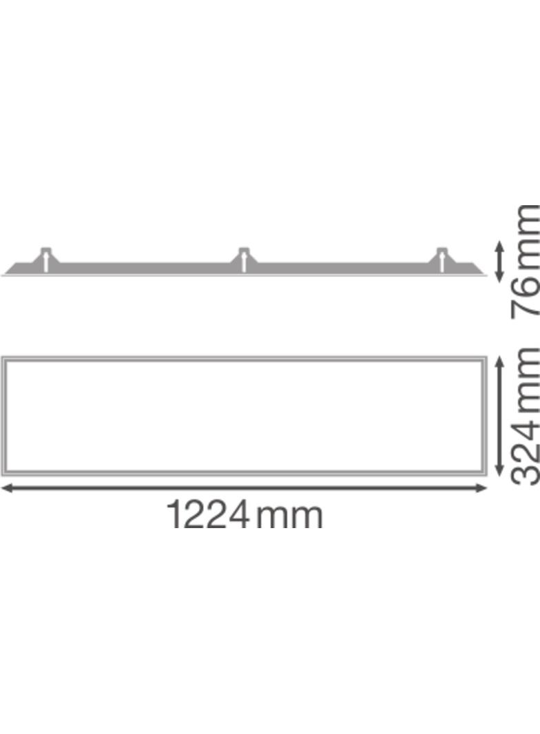 Ramka do montażu w zabudowie PANEL 1200X300 RECESSED MOUNT FRAME