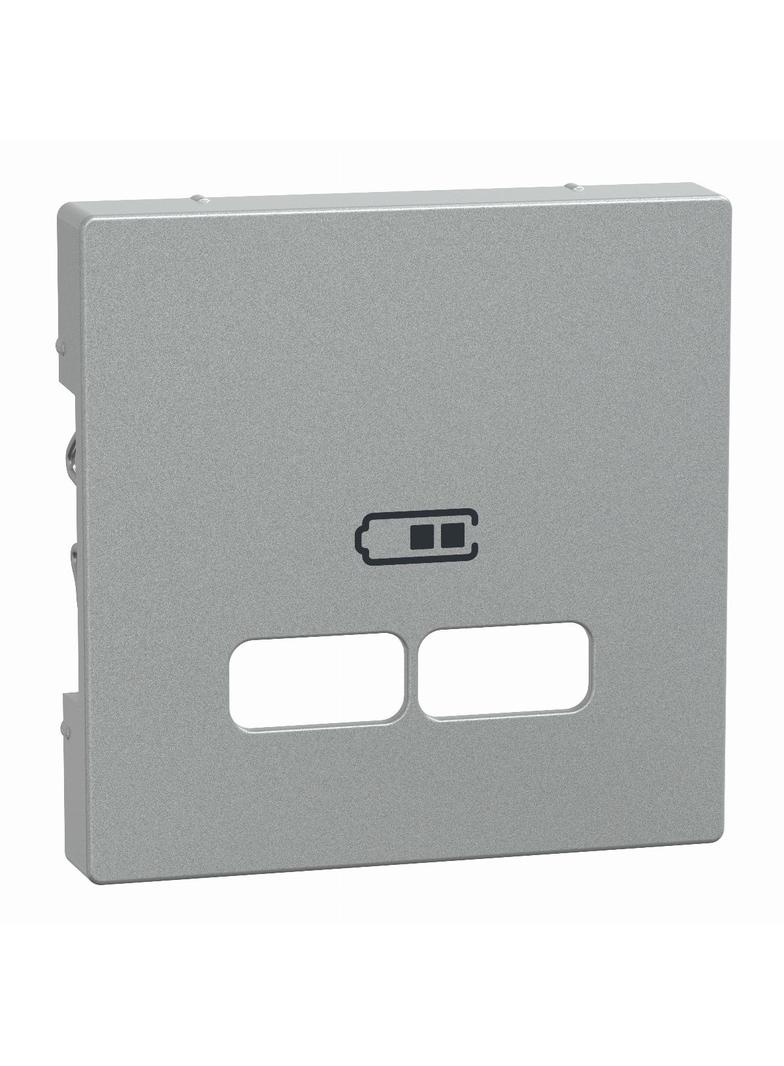 Merten, System M, płytka centralna gniazda ładowania USB, aluminium
