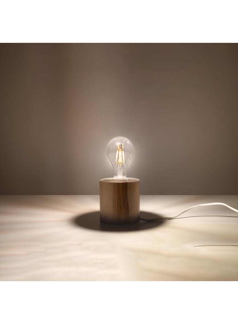 Sollux Lampa biurkowa SALGADO naturalne drewno SL.0674
