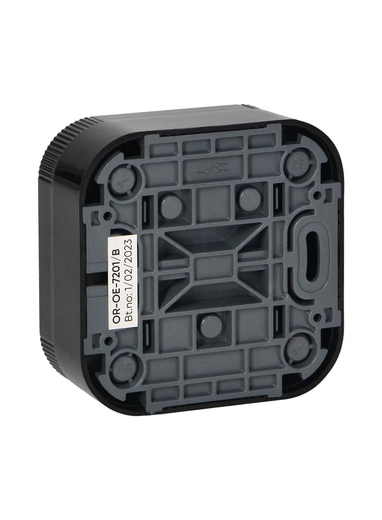 Łącznik świecznikowy natynkowy ToDo IP20, czarny