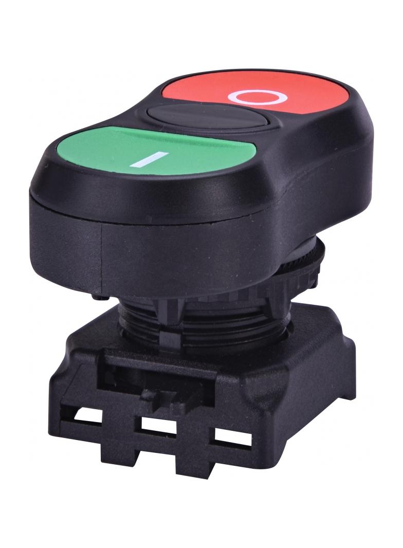EGT-C - Napęd z guzikiem podwójnym z czarną listwą centralną
