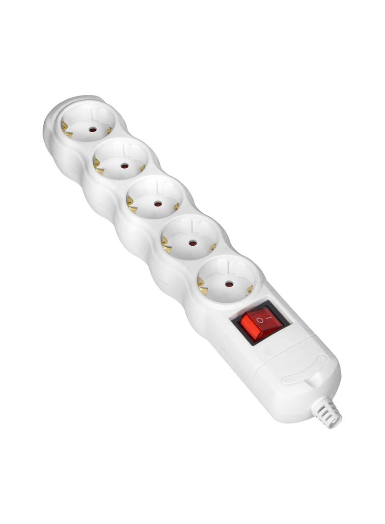 Rozgałęźnik wielogniazdowy 5x2P+Z z wyłącznikiem, Schuko, biały OR-AE-13267(GS)/W ORNO