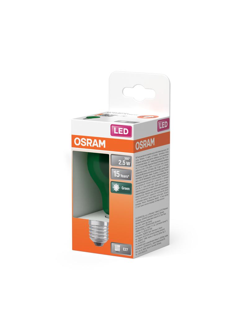Lampa LED STAR CL A Green 15 non-dim 4W E27