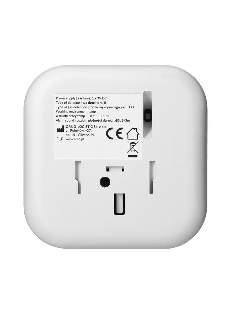 Bateryjny czujnik tlenku węgla (czadu), wbudowana bateria, żywotność sensora i baterii 10 lat