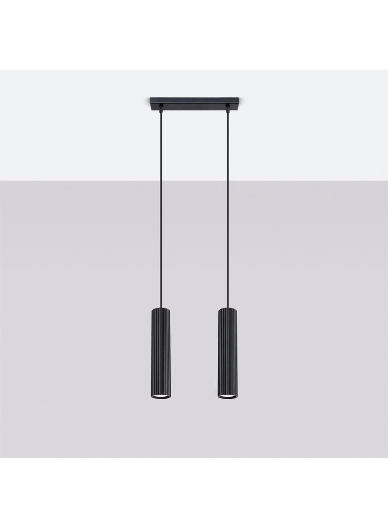 Sollux Lampa wisząca KARBON 2 czarny SL.1574