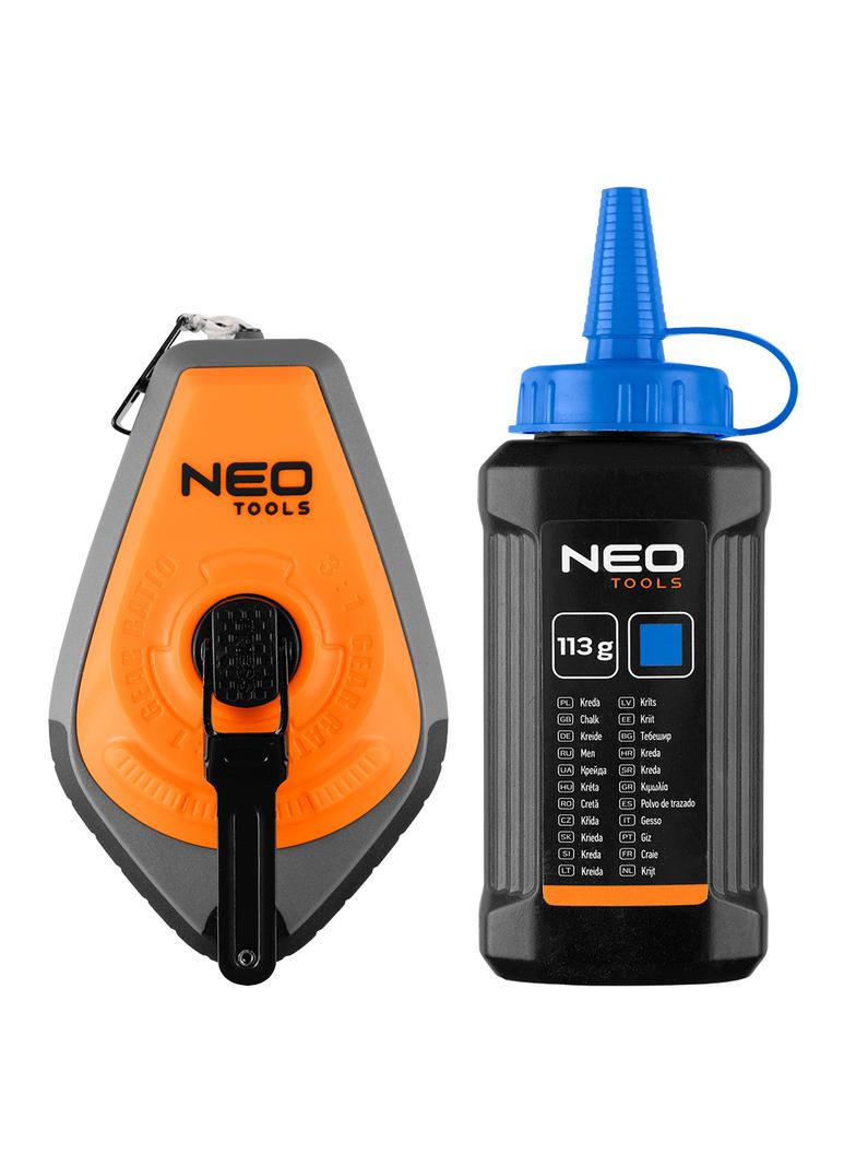 Sznurek traserski 3:1, obudowa plastikowa + kreda niebieska