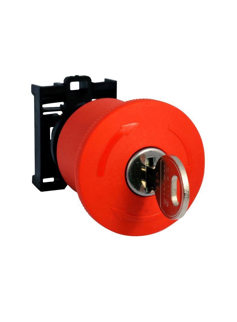 M22-PVS45P-RS Przycisk bezpieczeństwa 45mm z kluczykiem 121466 EATON