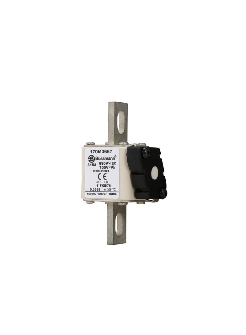 FUSE 315A 690V 1*FKE/78 AR UC Wkładka szybka 315A AC 690V rozmiar 1 45x59x110 mm aR, 170M3667 EATON