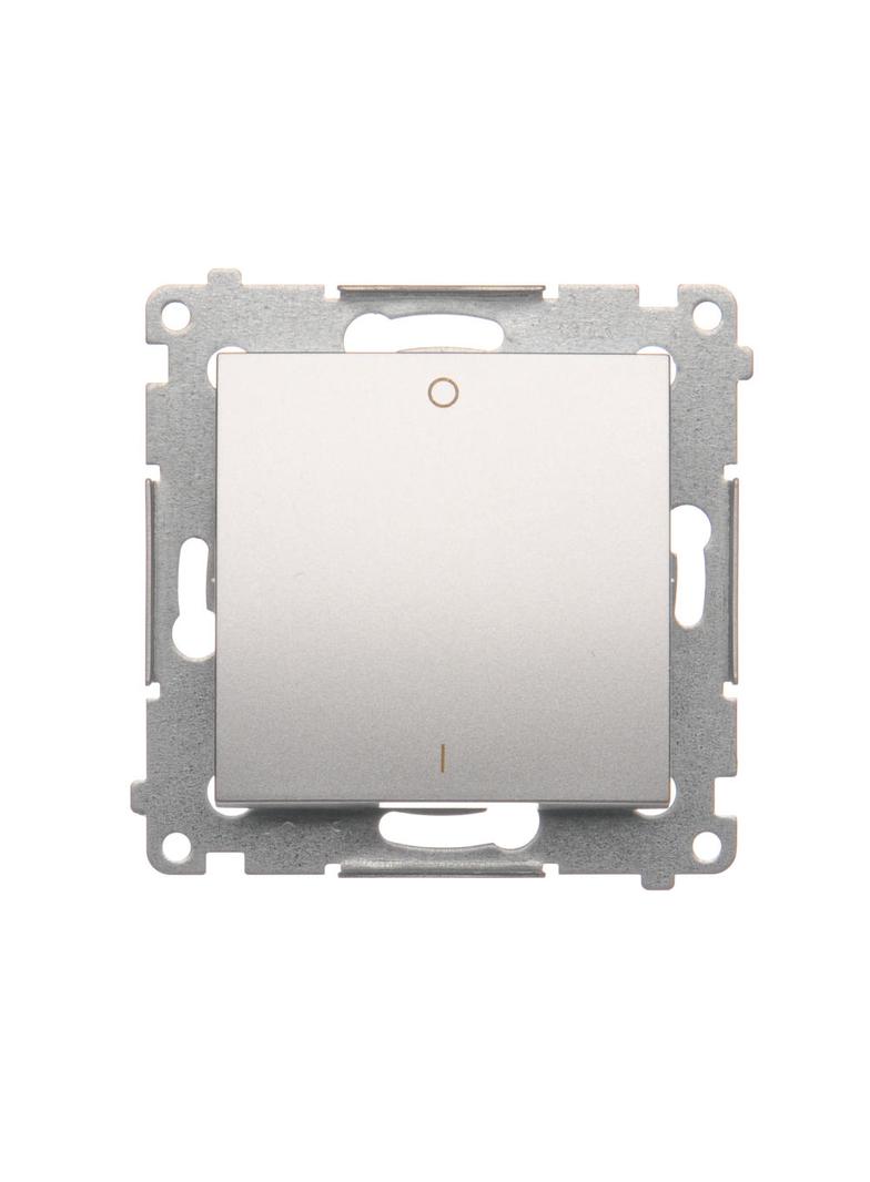 Simon 54 Łącznik dwubiegunowy 16A z. śrub. srebrny mat