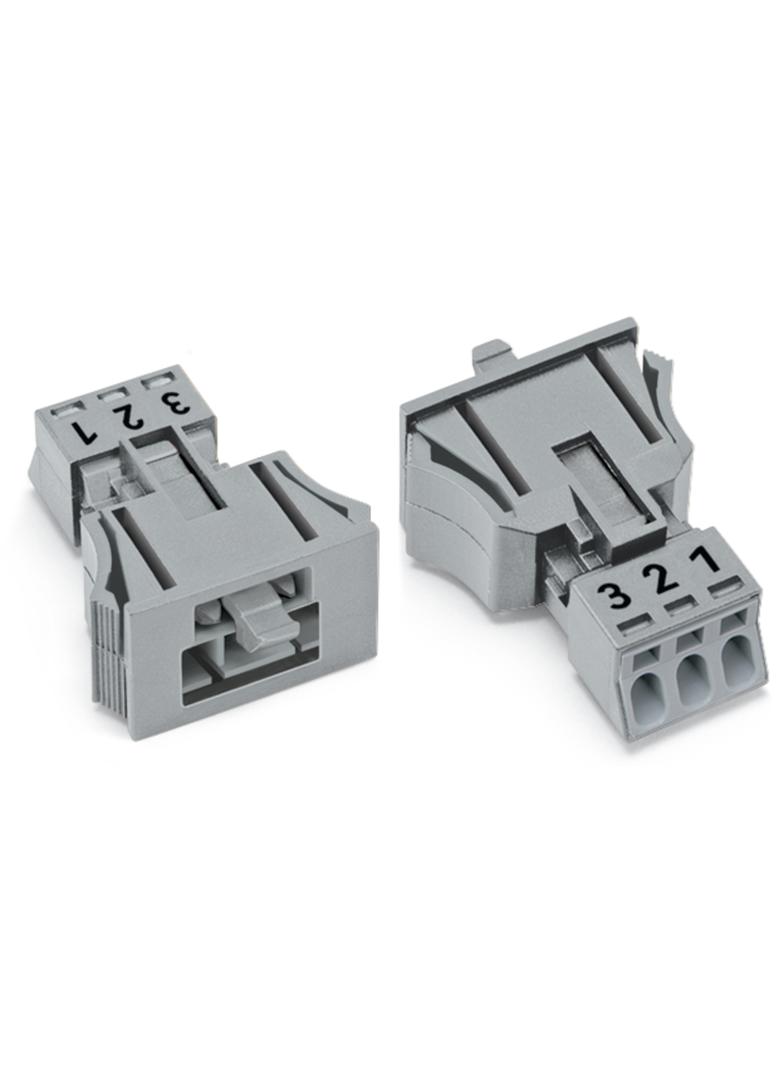 WINSTA MINI wtyk 3-torowy SnapIn szary