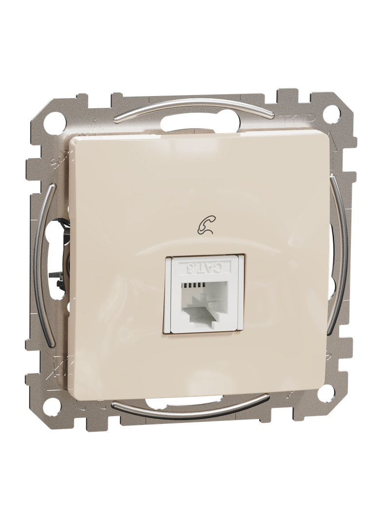 Sedna Design & Elements Gniazdo telefoniczne RJ11 beżowe SDD112491 SCHNEIDER