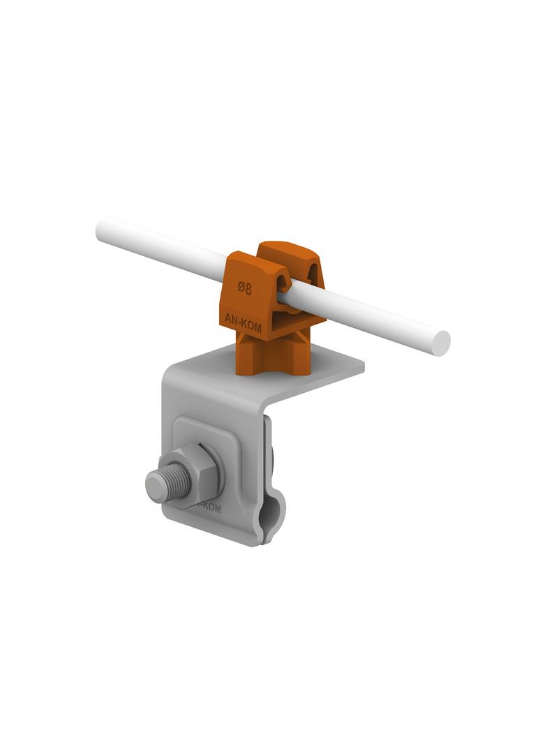 AN-06HN/OG/ Uchw.na felc uniwersal.Z-zatrz.H=3,5cm/OG/ brązowy