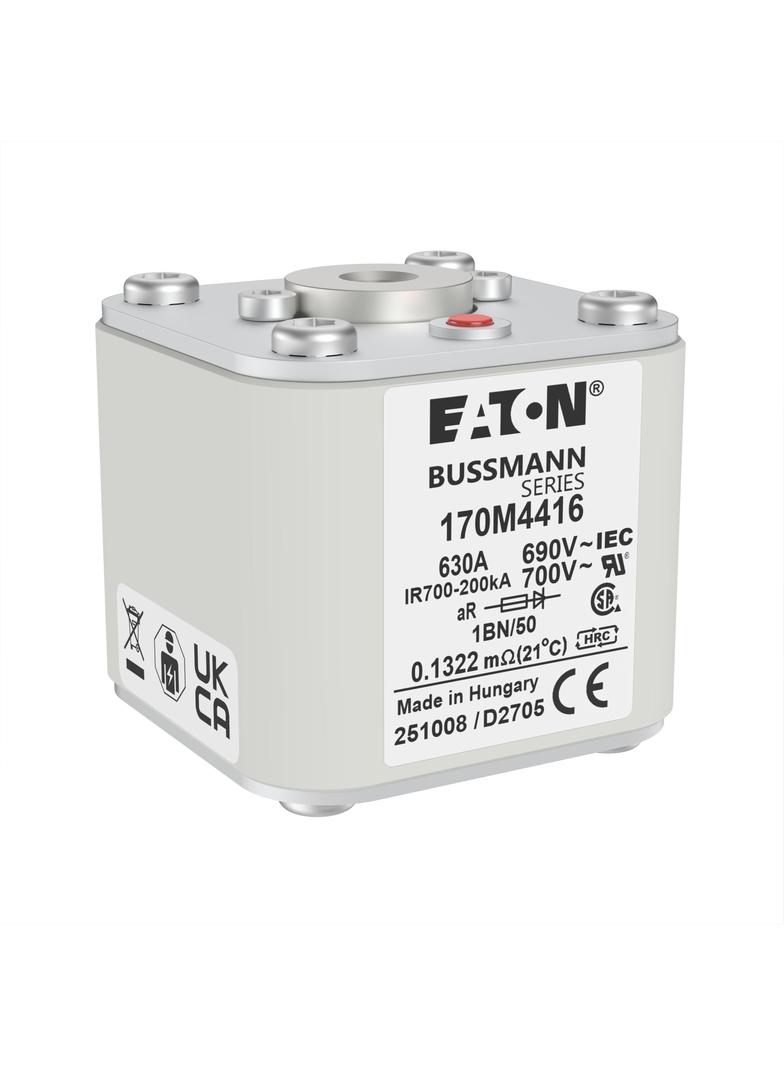FUSE 630A 690V 1BN/50 AR UC Wkładka szybka 630A AC 690V rozmiar 1 53x69x51 mm aR IEC UL w 170M4416 E
