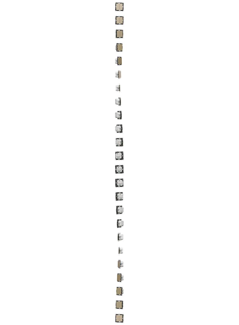 Simon 55 Ściemniacz do LED ściemnialnych klawiszowy Szampański mat TESL1.01/144 KONTAKT