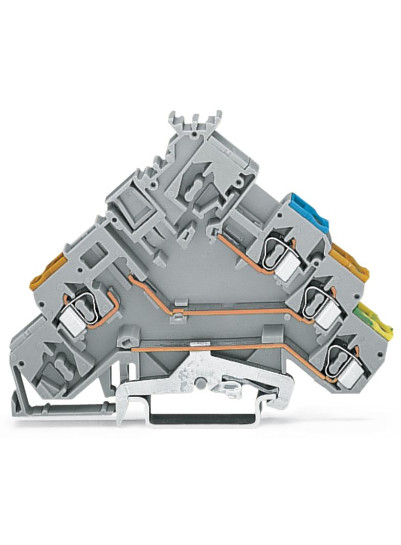 złączka do elementów wykonawczych z PE 2,5 mm2 do wtyków bezpiecznik.