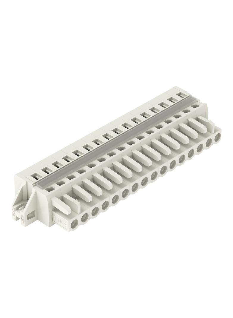 Gniazdo MCS‑MIDI Classic 16‑biegunowe jasnoszare raster 5mm 721‑116/027‑000 /10szt./ WAGO