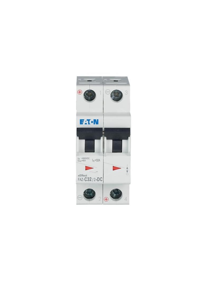 FAZ-C32/2-DC Wyłącznik nadprądowy 10kA DC C32A 2P 279143 EATON