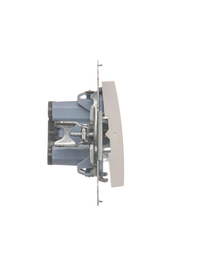 Simon 54 Przycisk „dzwonek” z podświetleniem LED 16A z. śrub. biały