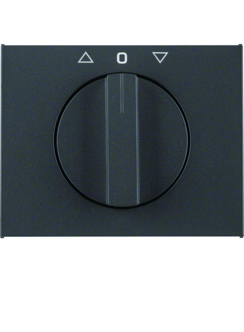 K.1 Płytka czołowa z pokrętłem do łącznika żaluzjowego obr. antracyt mat lakier