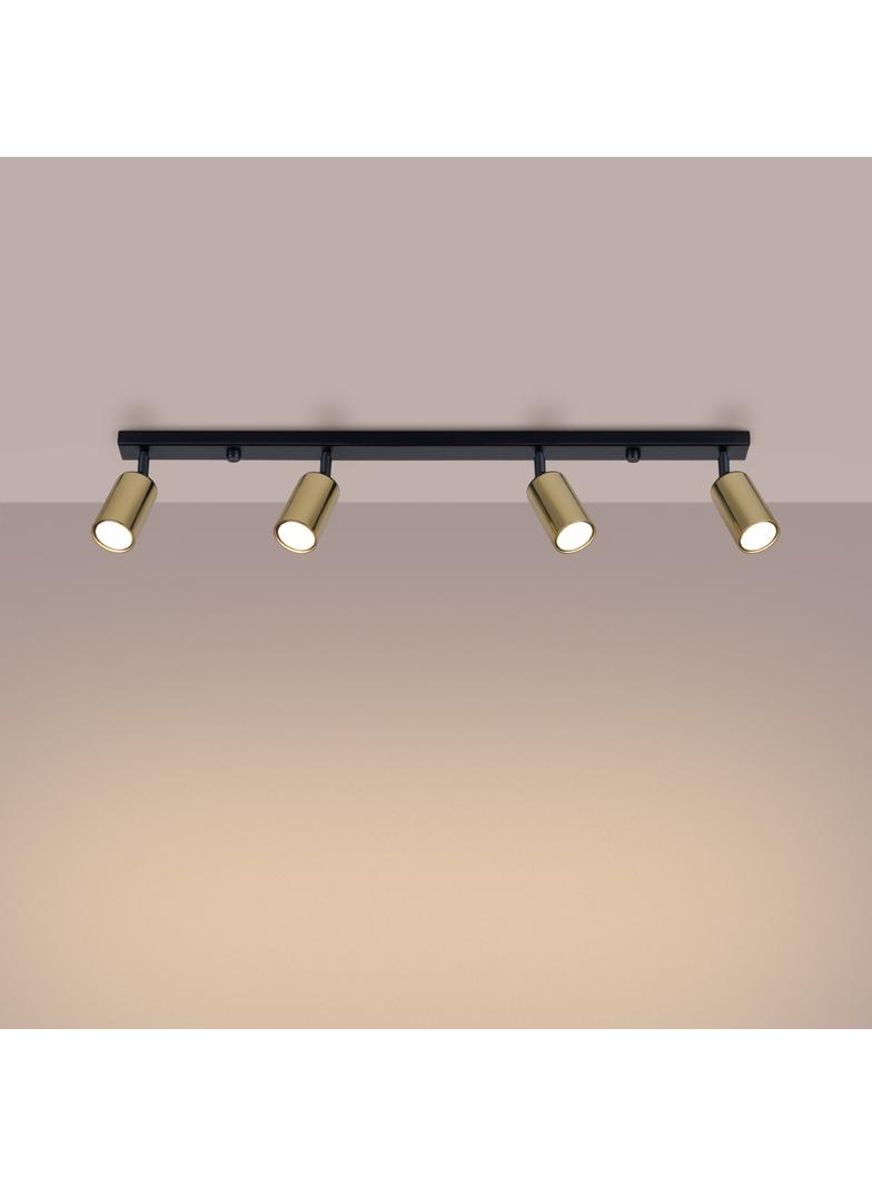 Plafon WINX 4L czarny/złoty