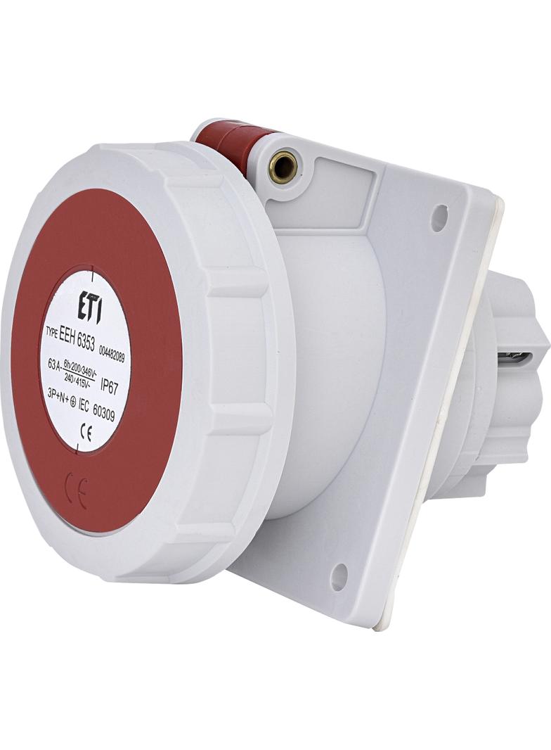63A 400V 3P+N+PE Gniazdo tablicowe IP67 EEH 6353 004482089 ETI
