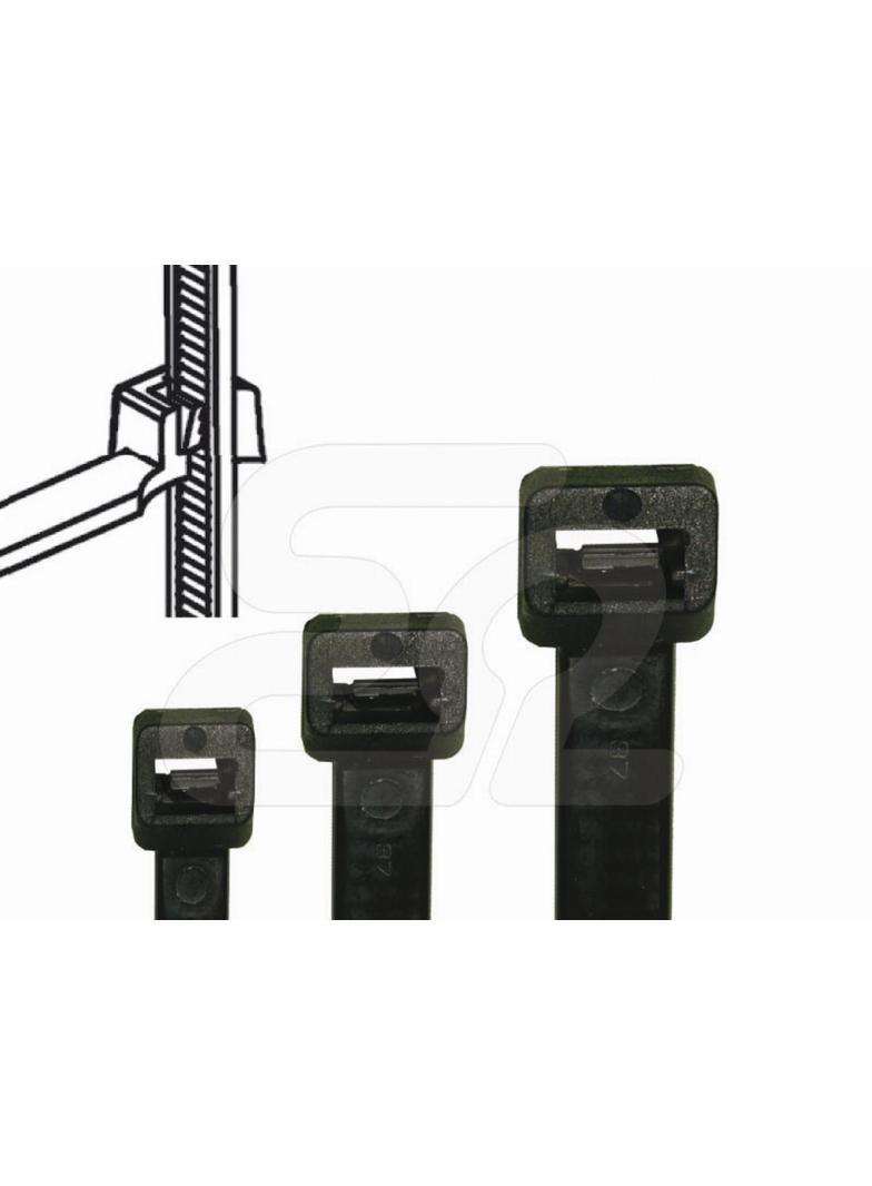 TAŚMA KABLOWA TK 80/9 BK (W OPAKOWANIU 100 SZT)