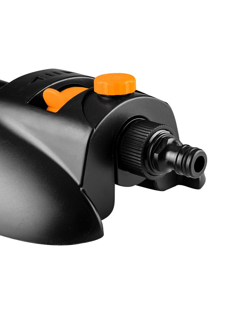 Zraszacz oscylacyjny, metalowy pałąk, 18 dysz, regulacja siły strumienia