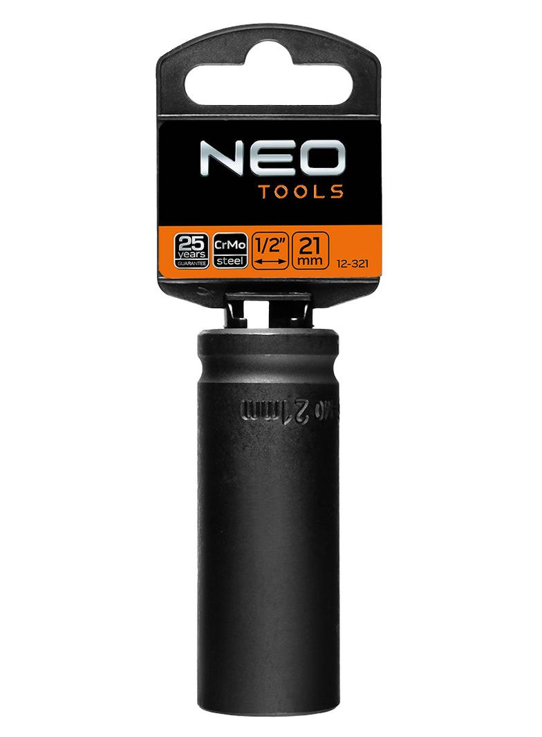 Nasadka udarowa 1/2" długa, 21 x 78mm , Cr-Mo