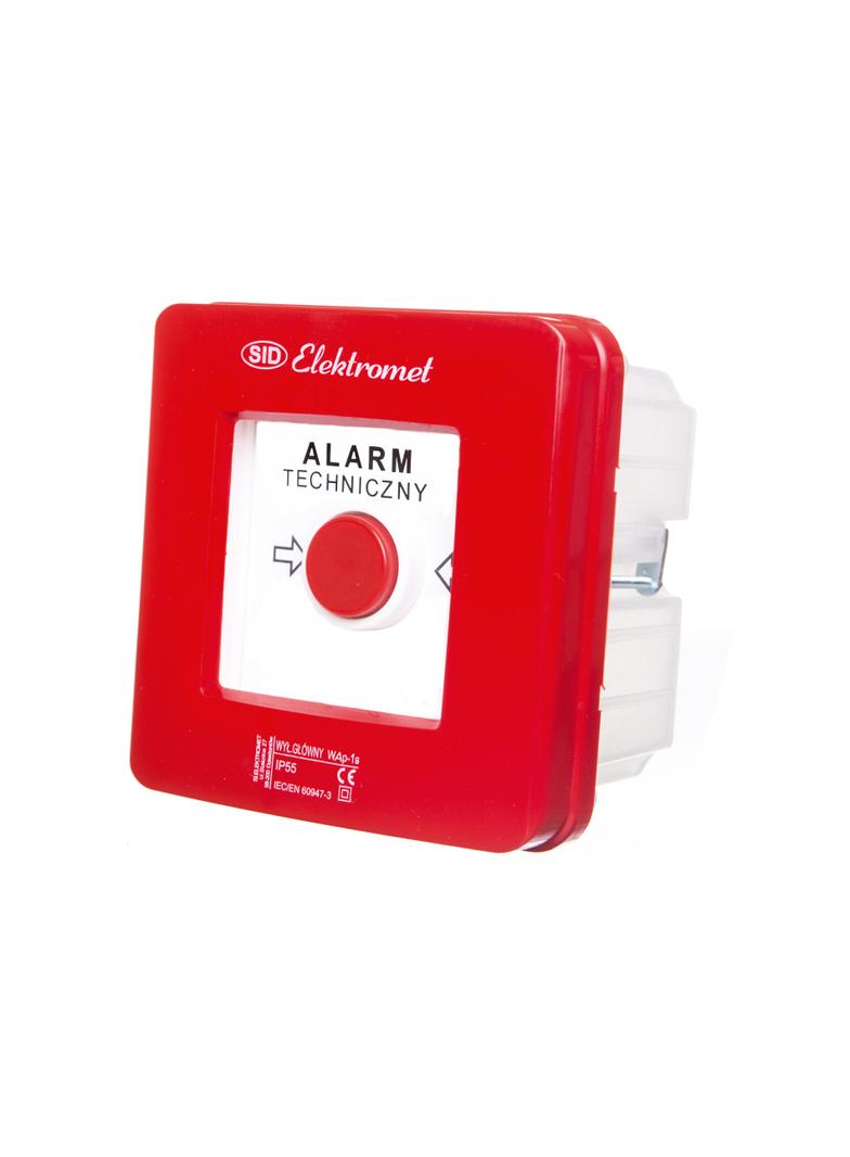 Wyłącznik alarmowy 1Z 1R 12A /ALARM TECHNICZNY/ IP55 WAp-1s 921551 ELEKTROMET