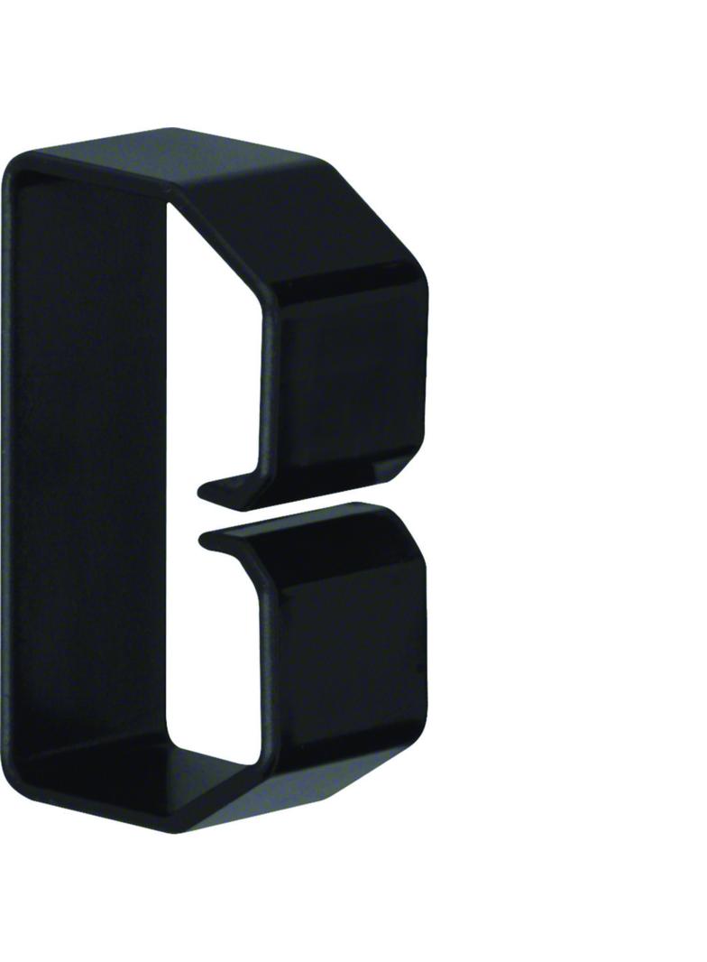 tehalit.BA6 Klamra do przewodów 40x60 czarny B400603 HAGER