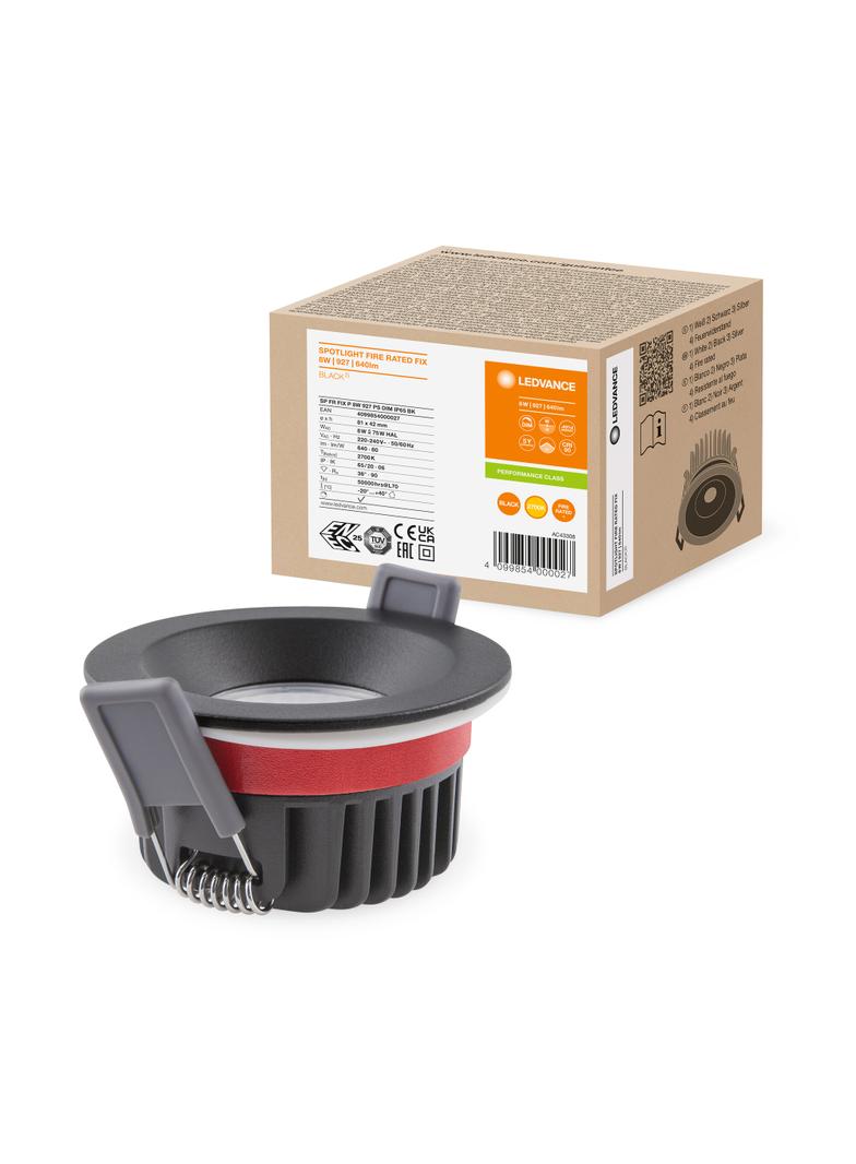 SP FP FIX P 8W 927 PS DIM IP65 BK LEDVANCE