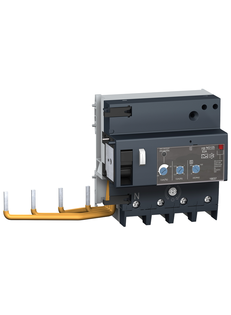 Blok różnicowoprądowy Acti9 VigiNG125-63-4-300…3000-A-I/S/R 63A 4-biegunowy A-I/S/R