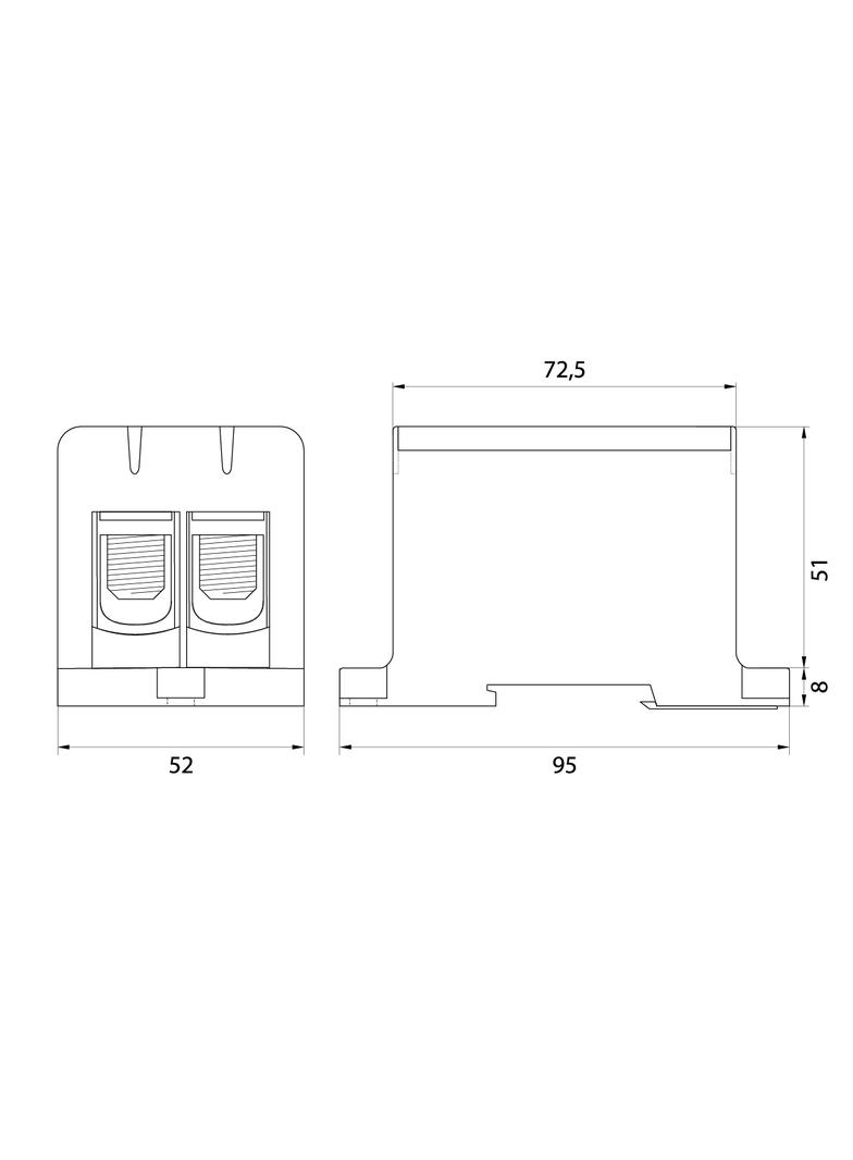 Złączka przelotowa WLZ35/2x150/z 48.217 OPATÓWEK