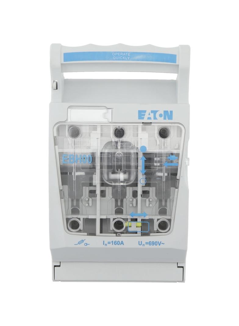 EBH00O3TV1 Rozłącznik bezpiecznikowy poziomy 160A AC 690V NH00 AC23B 3P IEC zaciski V EBH00O3TV1 EAT