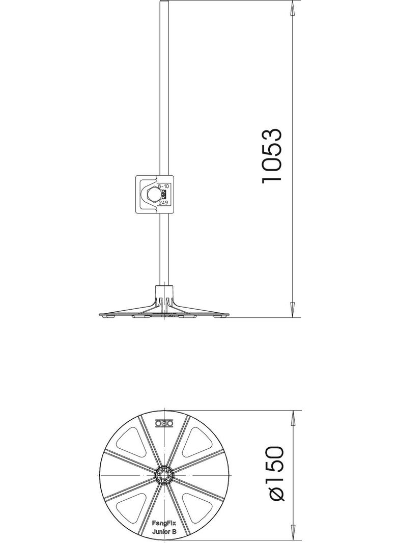 SYSTEM UCHW.FANGFIX JUNIOR VB+FA
