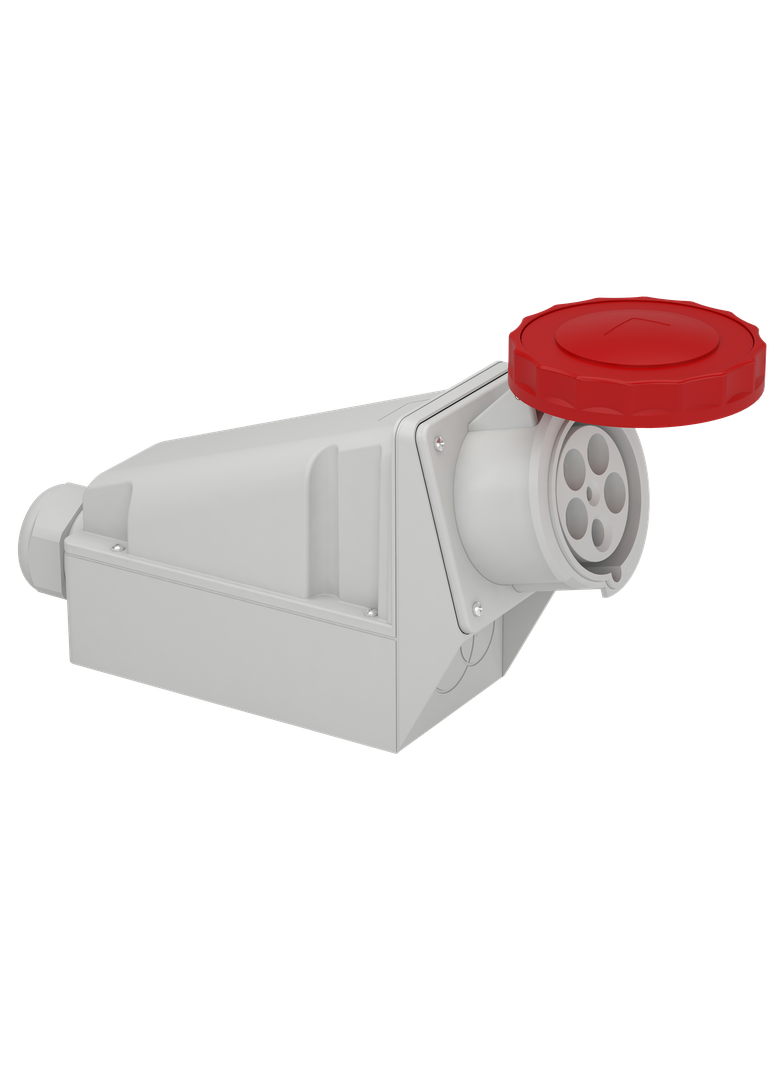 Pratika Gniazdo naścienne 125 A z puszką przyłączeniową