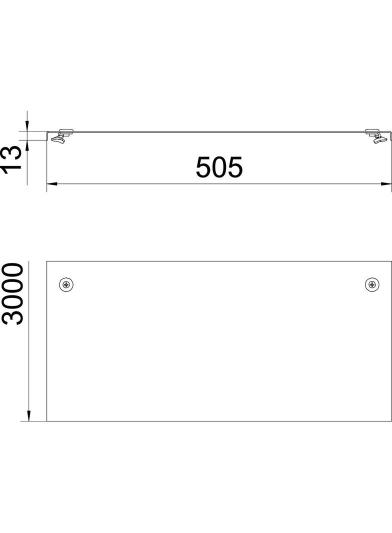 DRL/500, POKRYWA Z RYGLEM WZMOC.500MM FS