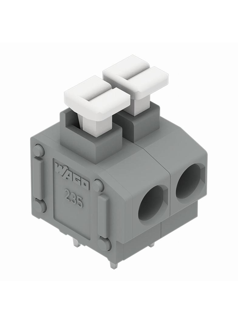 listwa zaciskowa do pł. drukowanych 4-bieg. szara raster 5/5,08 mm