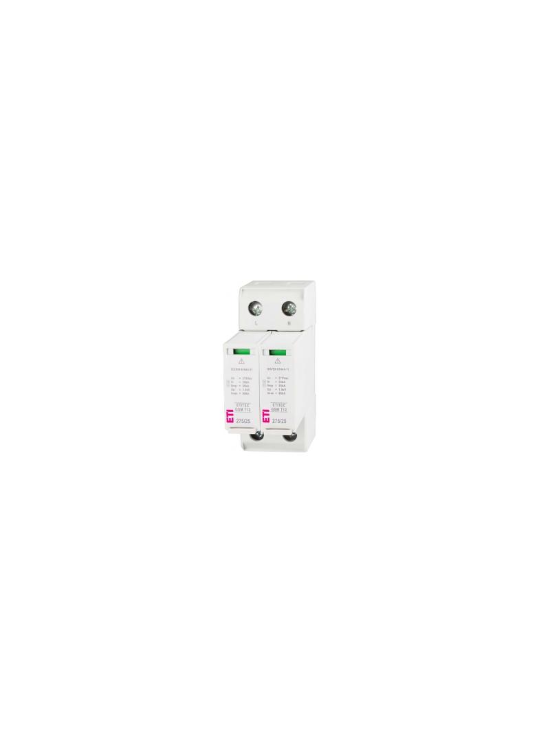 Ogranicznik przepięć T1+T2 (B+C) - iskiernik TEC GSM T12 275/25 1+1 RC 002440603 ETI