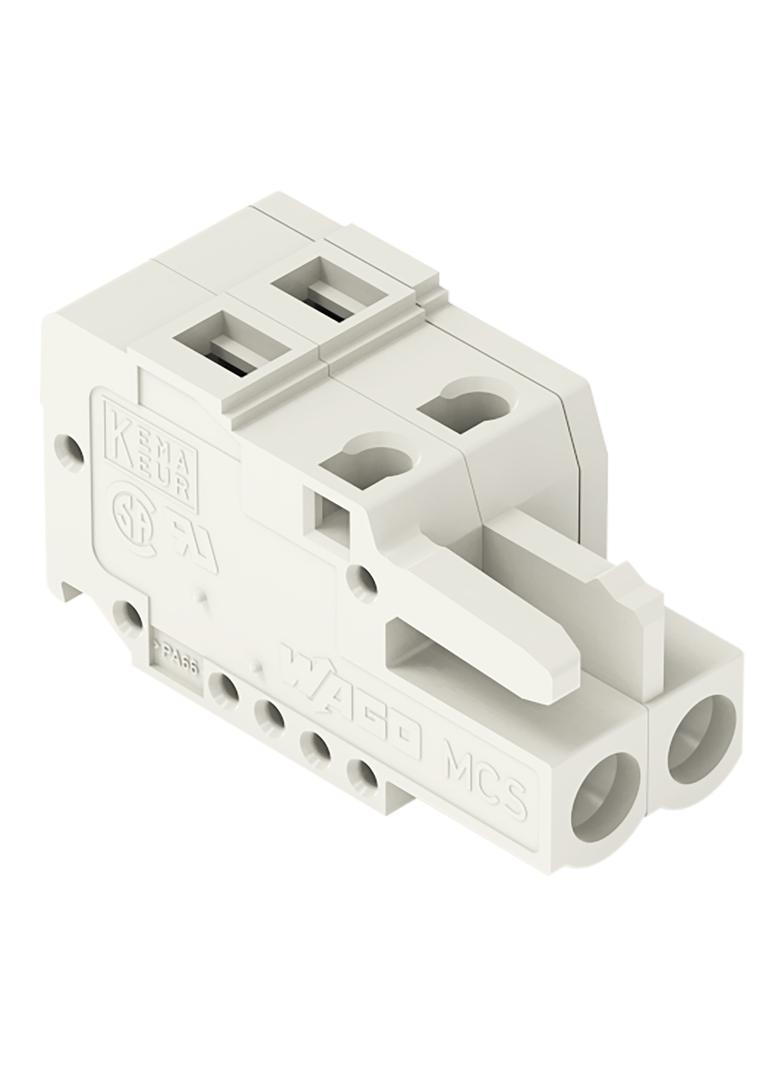MCS-MIDI Classic gniazdo 2-bieg. j-szare raster 5 mm /100szt./ WAGO