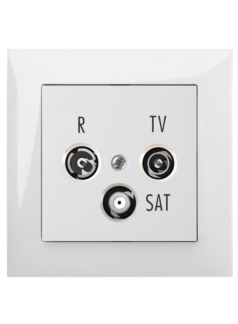 GPT SENTIA R-TV-SAT 10dB    białe  IP 20 biała