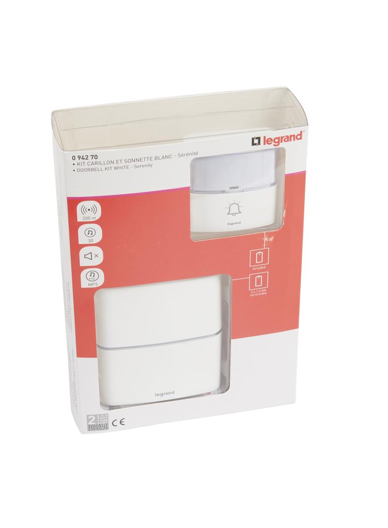 ZESTAW DZWONKOWY BEZPRZEWODOWY SERENITY - BIAŁY, Legrand